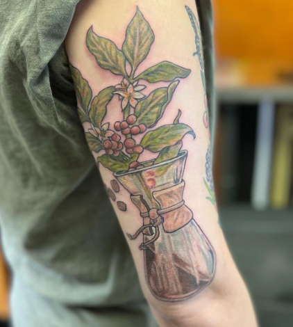 chemex coffee plant tattoo