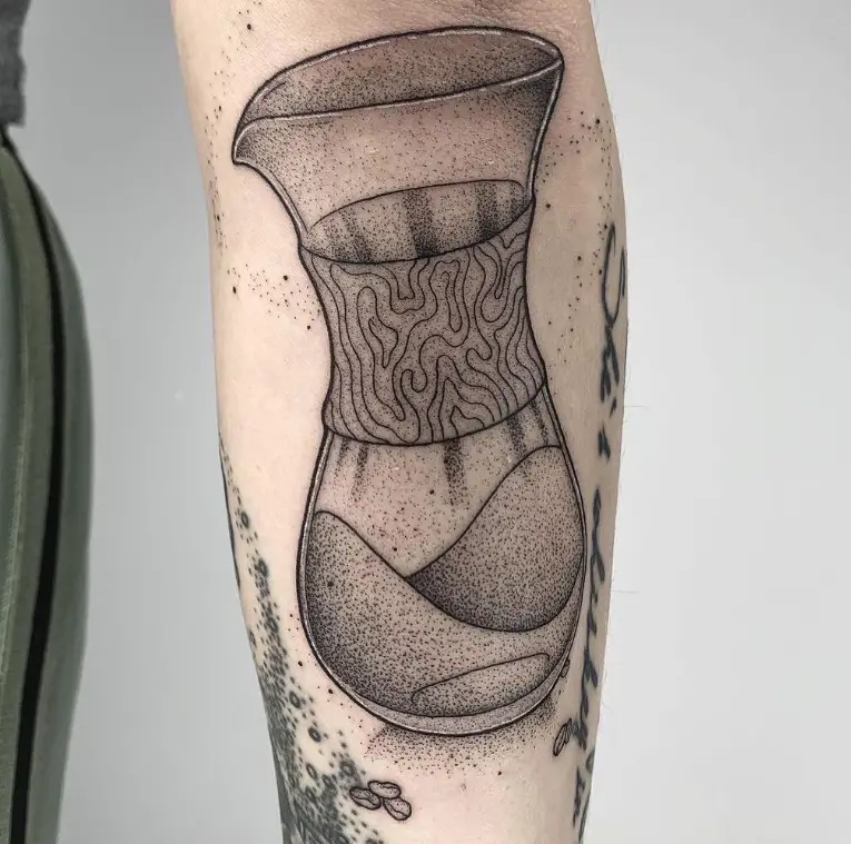 chemex coffee tattoo design