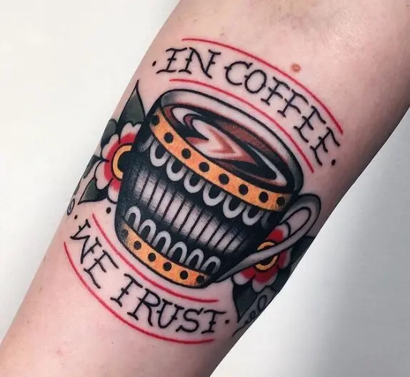 90 Creative Coffee Tattoos Designs and Ideas for Diehard Coffee Lovers   Tattoo Me Now