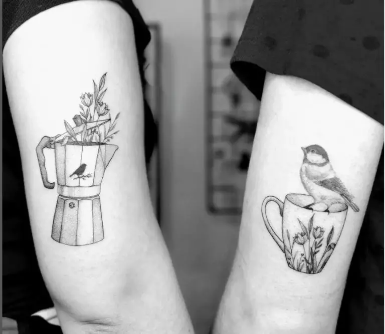 coffee tattoo design idea
