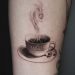 coffee cup tattoo idea