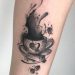 coffee cup tattoo design idea