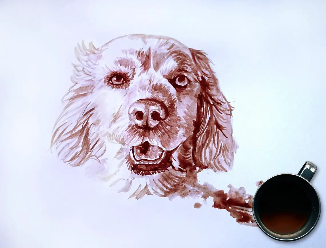 coffee painting