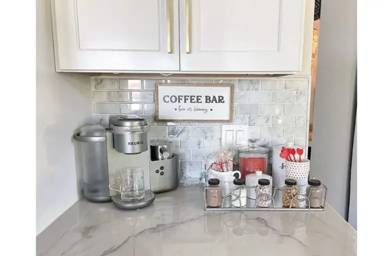 countertop coffee station idea