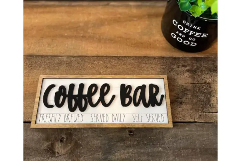 coffee lovers coffee bar sign
